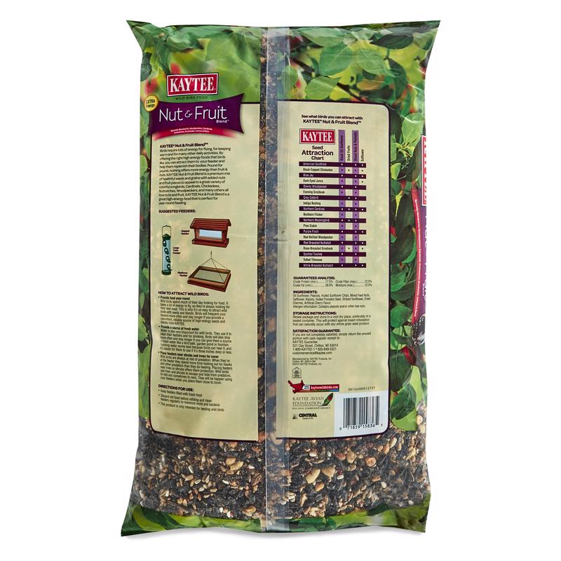 Kaytee Songbird Nut & Fruit Wild Bird Food 10 lb, Pack of 4