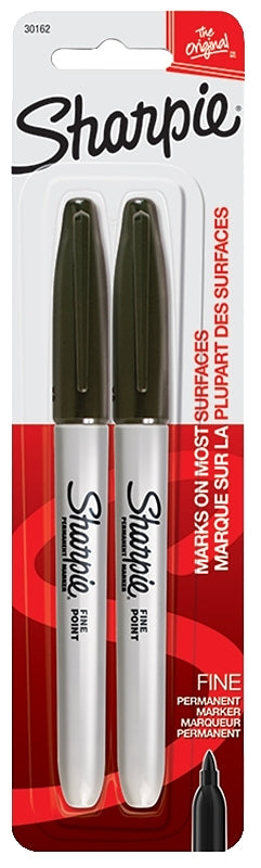 Sharpie 30162PP Permanent Marker, Fine Lead/Tip, Black Lead/Tip, 84 deg F Flash Point