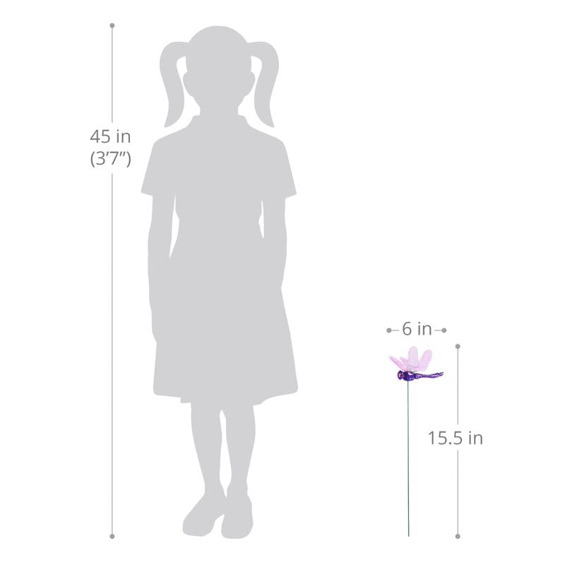 Exhart WindyWings Assorted Plastic 16 in. H X 4 in. W Planter Stake, Pack of 24