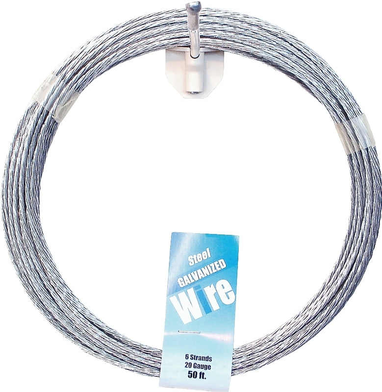 Midwest Fastener 11272 Stranded Guy Clothesline, 50 ft L