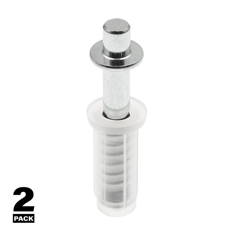 Prime-Line N 6700 Door Pivot, 3/8 in Dia Base, 1 in H Base, Plastic