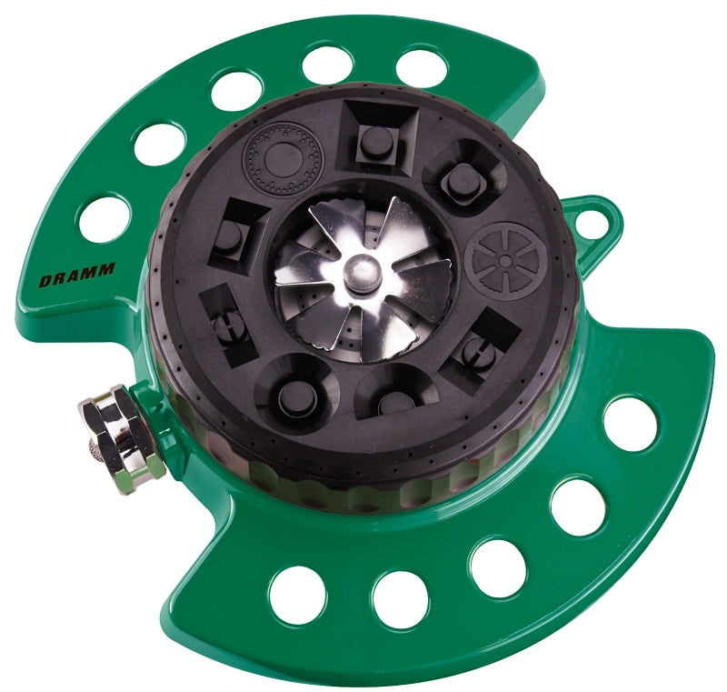 Dramm 50-15024 Turret Sprinkler, Green, Metal