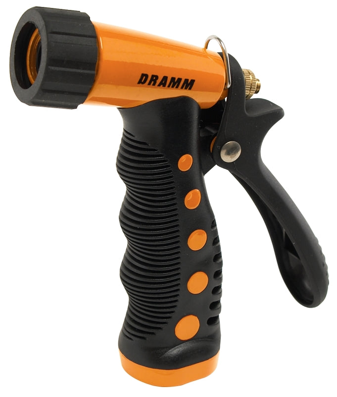 Dramm 60-12722 Heavy-Duty Variable Spray Pistol Nozzle, Metal, Orange