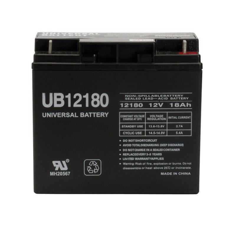 Universal Power Group UB12180 18 Ah 12 V Lead Acid Battery, Pack of 2