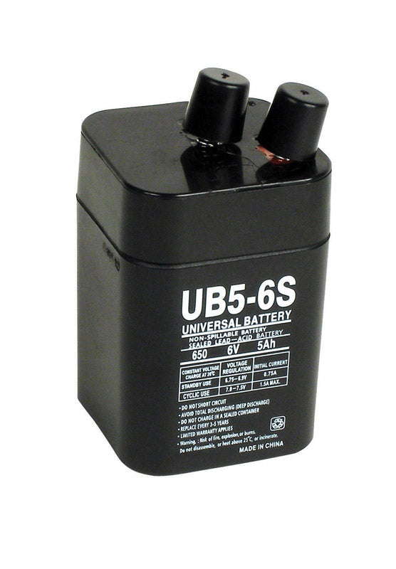 Universal Power Group UB5-6S 5 Ah 6 V Lead Acid Battery, Pack of 2