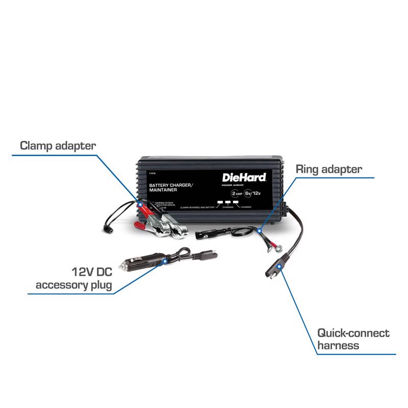DieHard Automatic 12 V 2 amps Battery Charger/Maintainer