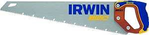 Irwin 2011204 Coarse Cut Saw, 20 in L Blade, 9 TPI, Steel Blade, Cushion Grip Handle, Hardwood/Rubber Handle