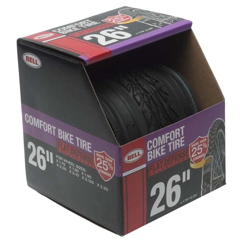 Bell Sports 26 in. Rubber Bicycle Tire 1 pk, Pack of 2