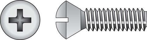 HILLMAN No. 10-24 X 1 in. L Phillips Oval Head Stainless Steel Machine Screws 100 pk