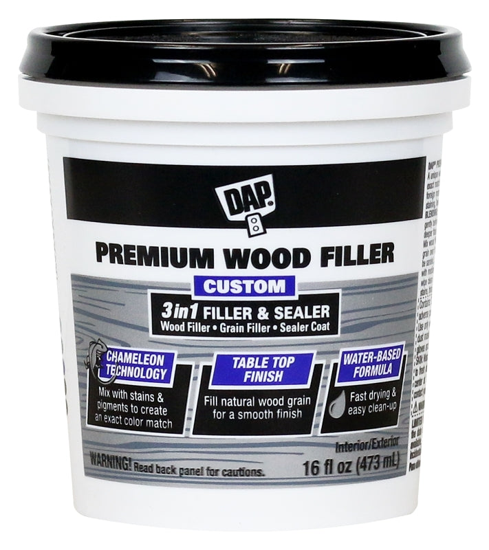 DAP 7079800550 Premium Wood Filler, Paste, Off-White, 16 oz
