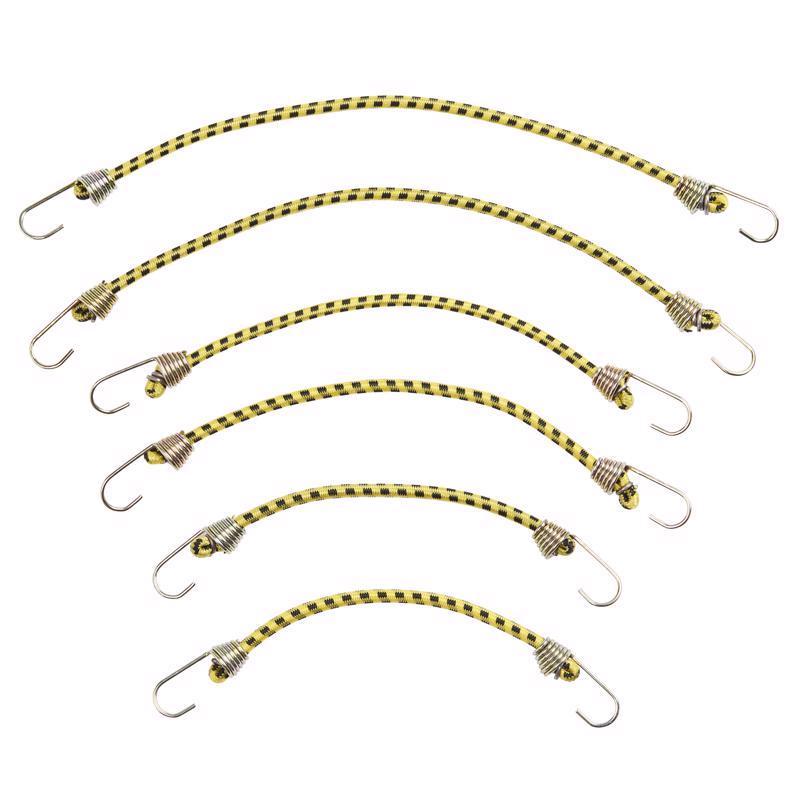 Keeper Assorted Bungee Cord Set assorted in. L X 0.16 in. 1 pk