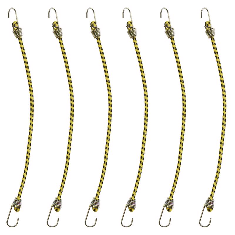 Keeper Assorted Bungee Cord Set assorted in. L X 0.16 in. 1 pk