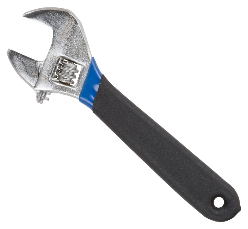 Vulcan JL149063L Adjustable Wrench, 6 in OAL, 1.04 in Jaw, Steel/Vinyl, Chrome, Non-Slip Grip Handle