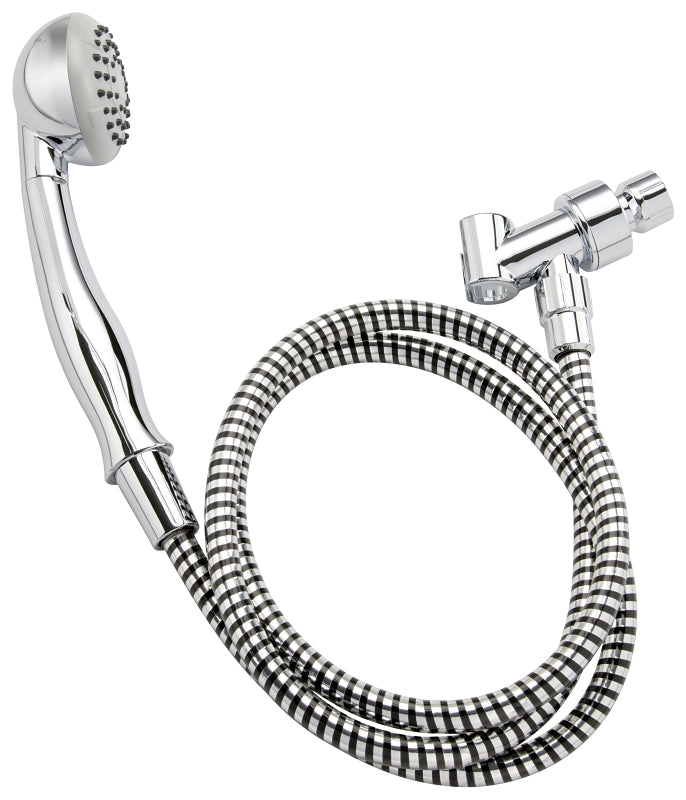Stylewise K740CP Handheld Shower, 1.8 gpm, 1 -Spray Function, Polished Chrome, 60 in L Hose