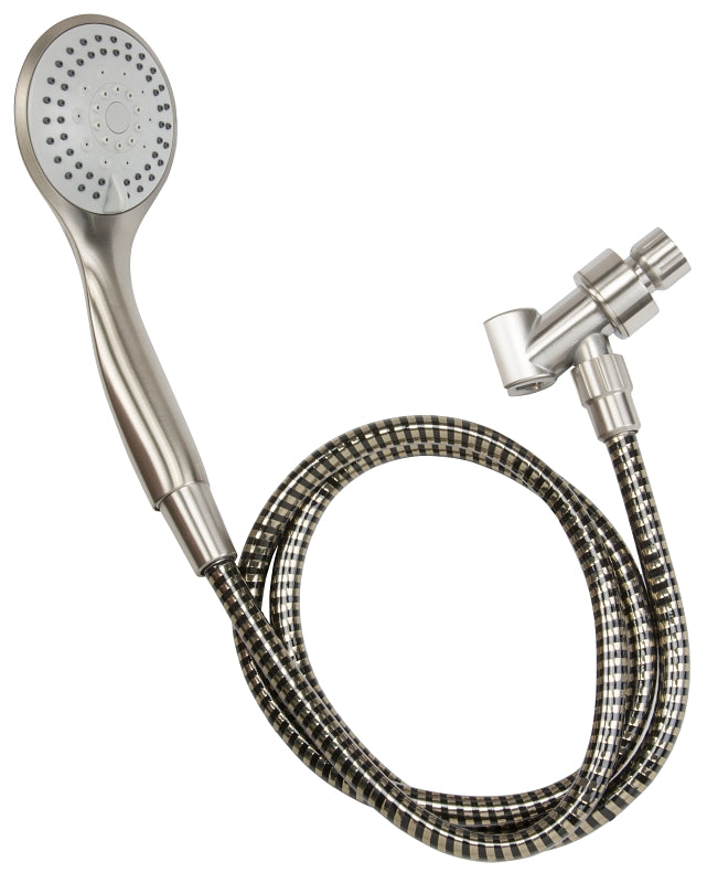 Stylewise K744BN Handheld Shower, 1.8 gpm, 5 -Spray Function, Brushed Nickel, 60 in L Hose