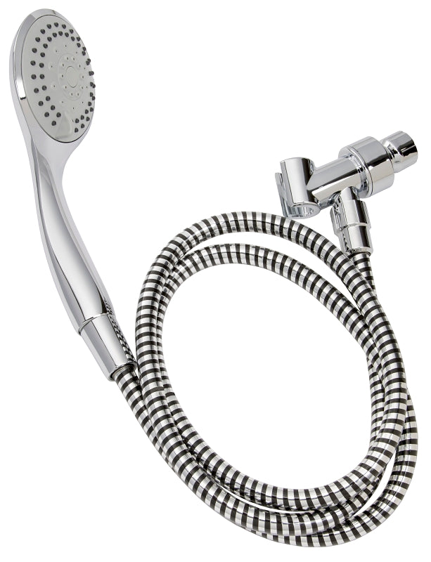 Stylewise K744CP Handheld Shower, 1.8 gpm, 5 -Spray Function, Polished Chrome, 60 in L Hose