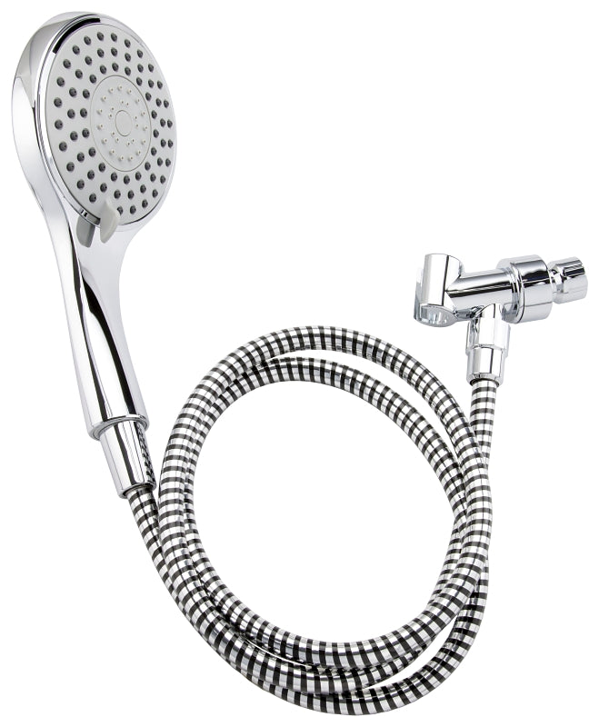 Stylewise K747CP Handheld Shower, 1.8 gpm, 5 -Spray Function, Polished Chrome, 60 in L Hose