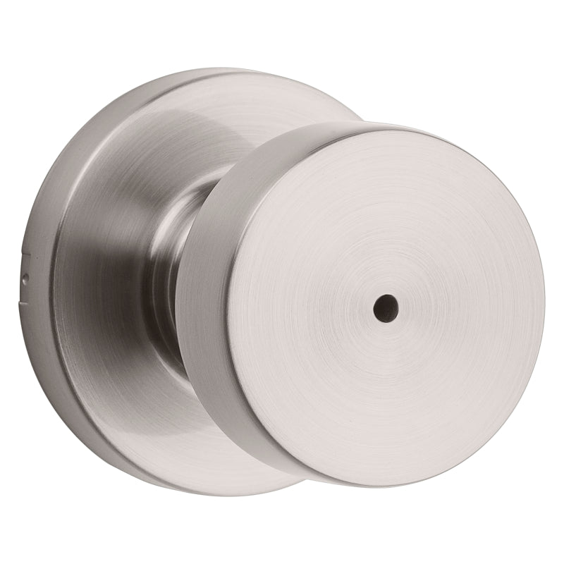 Kwikset Signature Series 730PSK RDT 15 CP Privacy Lockset, Pismo Design, Knob Handle, Satin Nickel, Zinc, Silver, Yes