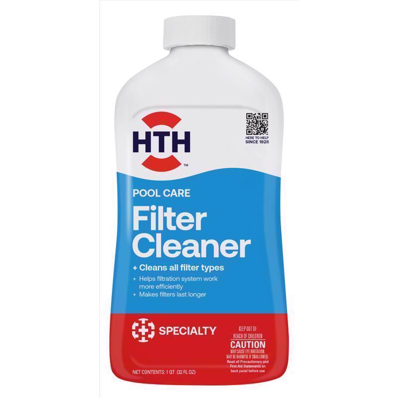 HTH Pool Care Liquid Filter Cleaner 32 oz, Pack of 4
