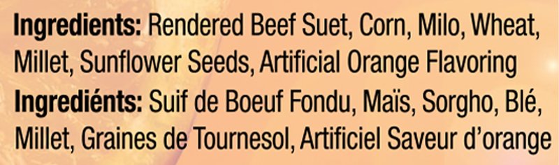 Heath 16646 Sunflower Seed Wild Bird Food, 11.25 oz, All-Season, Suet, Cake, Orange Burst, Pack of 12