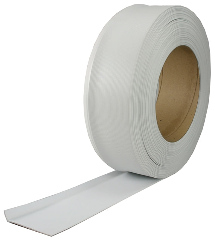 M-D 75929 Wall Base, 120 ft L, 2-1/2 in W, Vinyl, Snow White