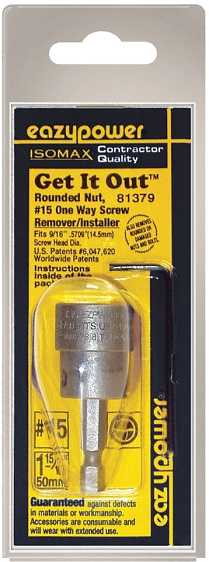 Eazypower 81379 1-Way Screw Remover, #15 Bolt/Screw, HSS