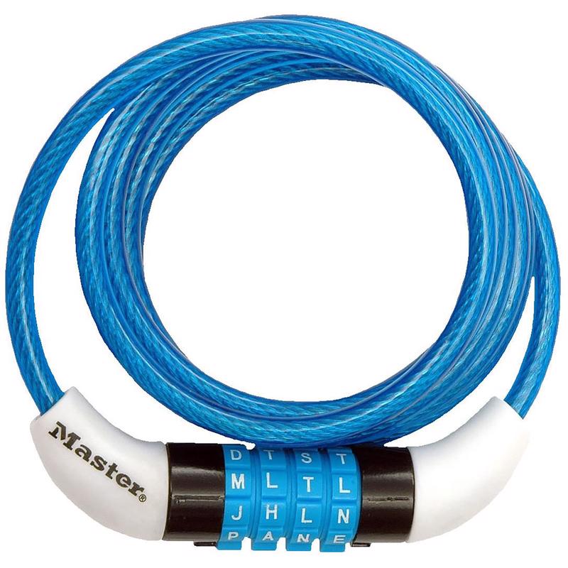 Master Lock 1/4 in. D X 60 in. L Vinyl Coated Steel Locking Cable