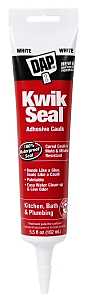 DAP 18001 Kitchen and Bath Caulk, White, -20 to 150 deg F, 5.5 oz Tube