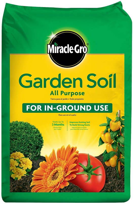 Miracle-Gro 75030432 Garden Soil, 24 sq-ft Coverage Area, 0.75 cu-ft Bag