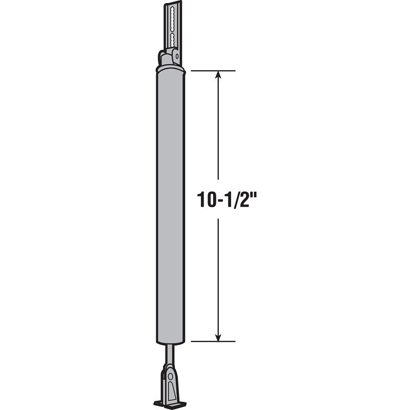 Prime-Line K 5058 Hydraulic Door Closer, 10-1/2 in L, Aluminum, 90 deg Opening