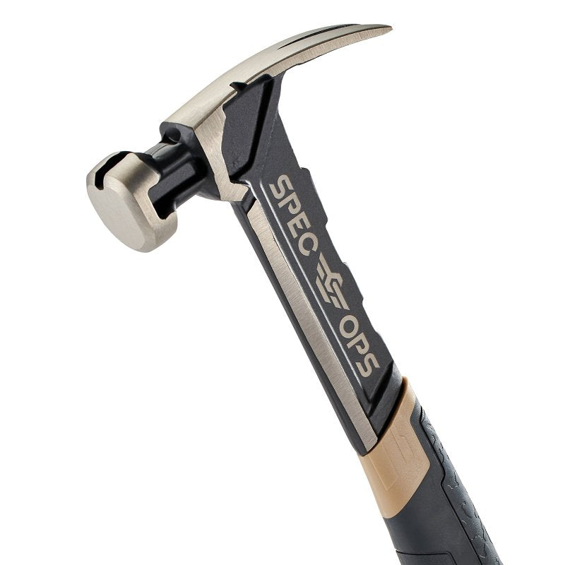 Spec Ops SPEC-M16SF-S Nailing Hammer, 16 oz Head, Rip Claw, Soft Head, Steel Head, 13-1/4 in OAL