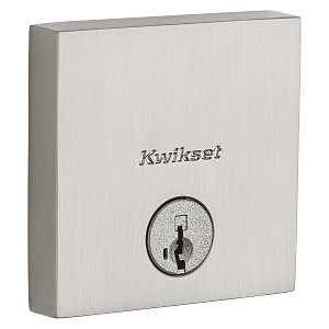 Kwikset Signature Series 258 SQT 15 SMT CP K4 V1 Deadbolt, Contemporary, 2-5/8 in H Dimensions