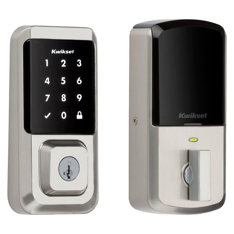 Kwikset Halo Series 939 WIFI TSCR 15 Electronic Deadbolt, Satin Nickel, Residential, AAA Grade, Zinc, ADA Compliant