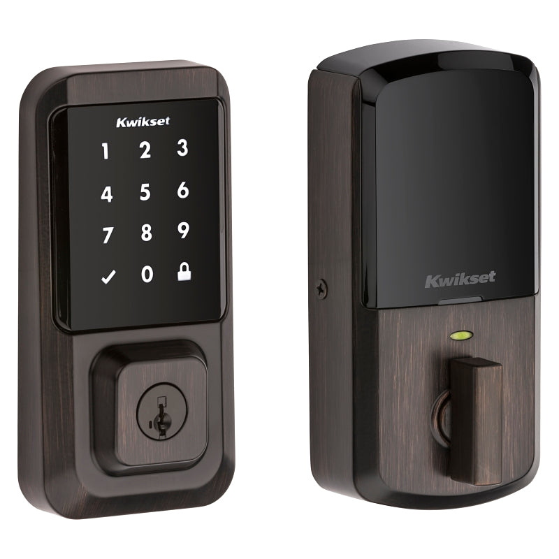 Kwikset Halo Series 939 WIFI TSCR 11P Electronic Deadbolt, Venetian Bronze, Residential, AAA Grade, Zinc, ADA Compliant