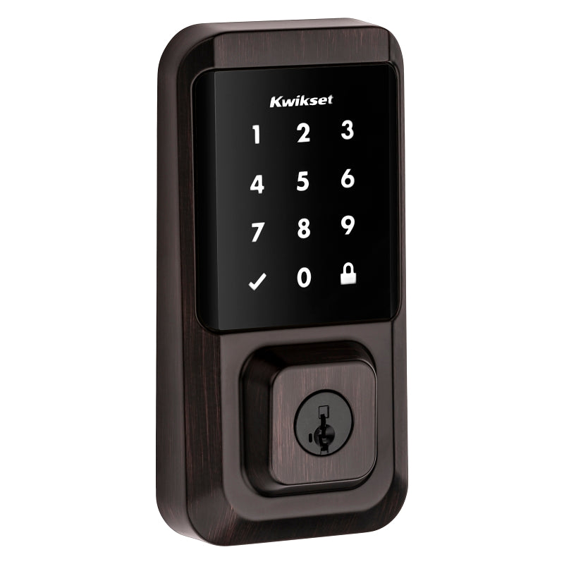 Kwikset Halo Series 939 WIFI TSCR 11P Electronic Deadbolt, Venetian Bronze, Residential, AAA Grade, Zinc, ADA Compliant