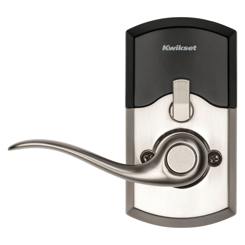 Kwikset 911TNL 15 SMT Electronic Entry Lock, Satin Nickel, Residential, AAA Grade, Metal, ADA Compliant, Universal Hand