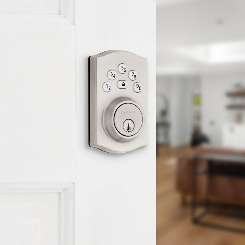 Kwikset Powerbolt 240 Series 992400-002 Keypad Electronic Lock, Traditional, 3 Grade, Zinc, Satin KW1 Keyway, 1/PK