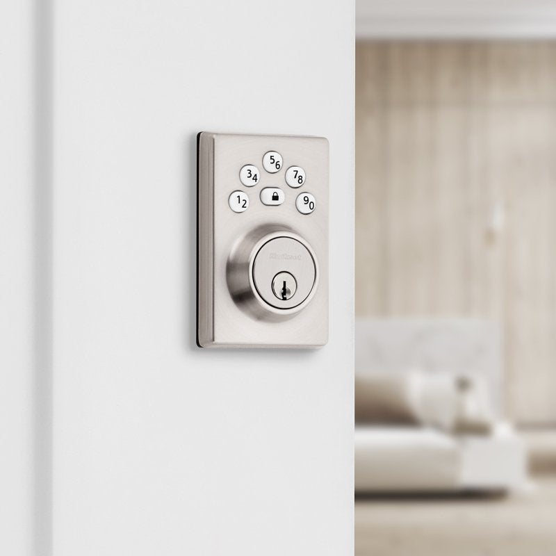 Kwikset Powerbolt 240 Series 992400-004 Keypad Electronic Lock, 3 Grade, Zinc, Satin Nickel, KW1 Keyway