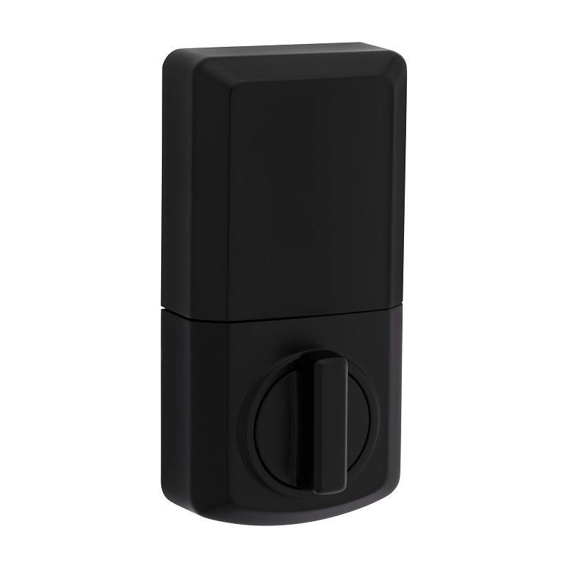 Kwikset Powerbolt 240 Series 992400-005 Keypad Electronic Lock, 3 Grade, Zinc, Matte Black, KW1 Keyway