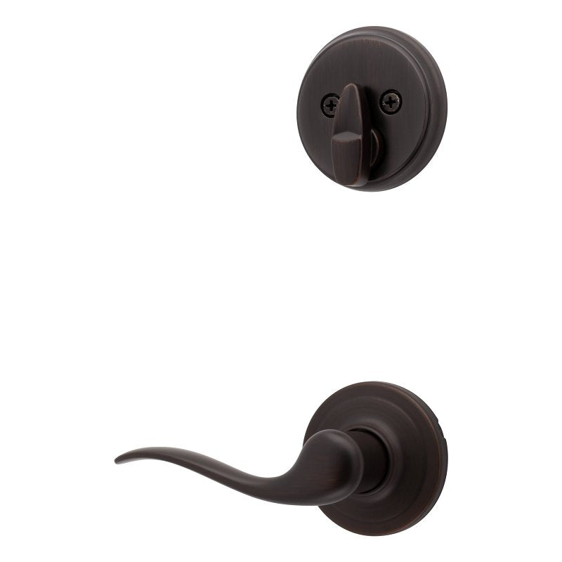 Kwikset 966TNL RH 11P V1 UNIV Deadbolt Interior Pack, 2 Grade, Turnpiece Lock, Keyed Key, Zinc, Venetian Bronze