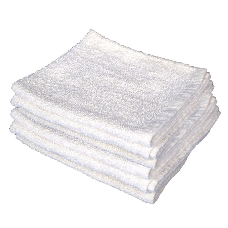 Buffalo 60220 Terry Towel, White, 12, 14 in L, 17 in W, Cotton
