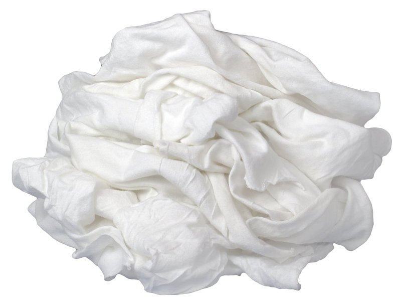 Buffalo 12020PB New Bleached Cloth Rag, White
