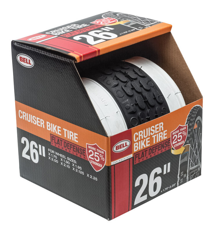 Bell Sports 26 in. Rubber Bicycle Tire 1 pk, Pack of 2