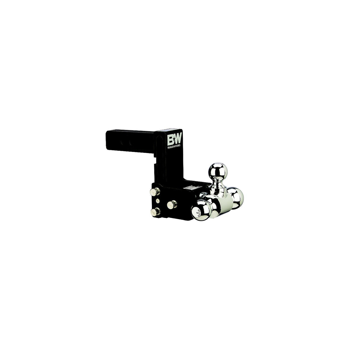 B&W TS10048B Trailer Hitches Tow & Stow Tri Ball Receiver Hitch | Fits Standard 2″ Receiver
