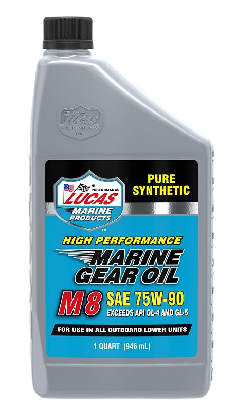 Lucas Oil 10652 Marine Synthetic Gear Oil, 75W-90, 1 qt