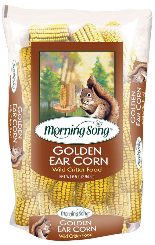 Morning Song Golden Ear Corn Wildlife Corn Squirrel and Critter Food 6.5 lb, Pack of 6