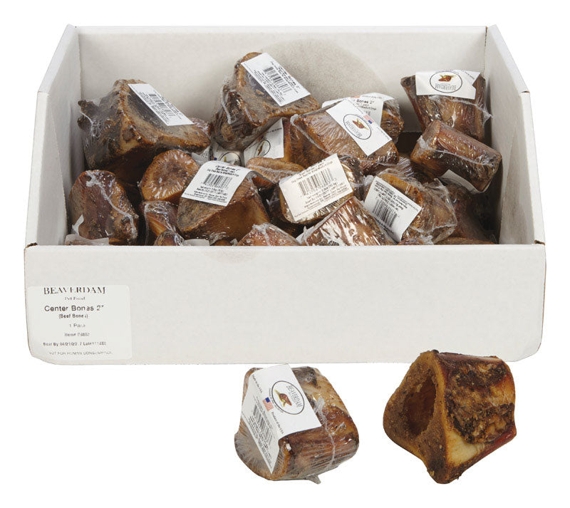 Beaverdam Center Bone Beef Grain Free Bone For Dog 6 oz 2 in. 1 each, Pack of 40