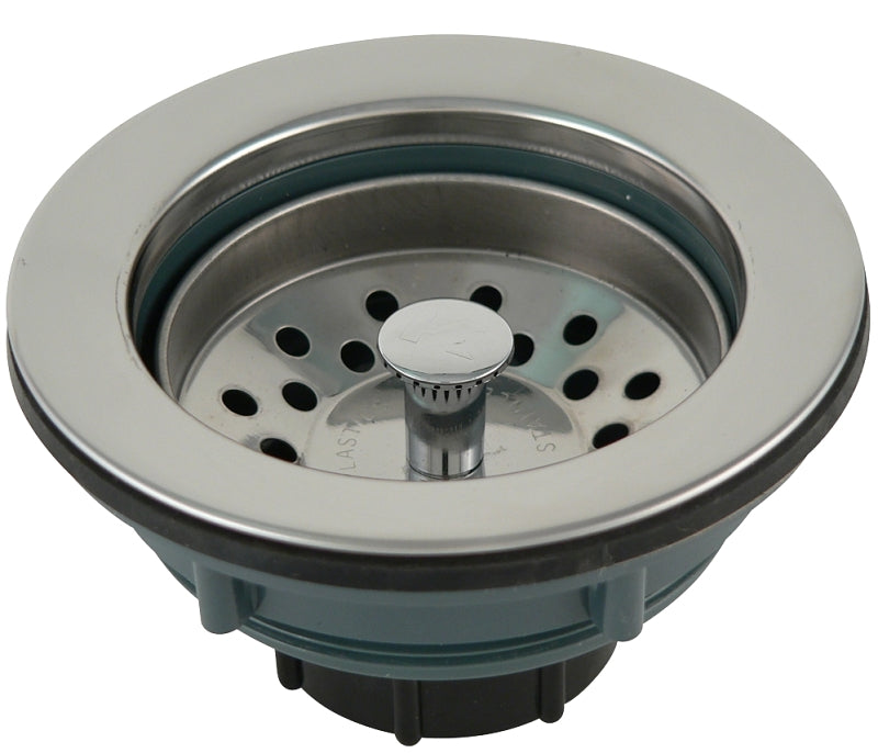 Plumb Pak PP20665 Basket Strainer, Plastic, For: 3-1/2 in Dia Opening Kitchen Sink