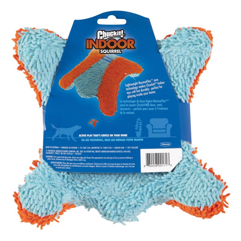Chuckit! For Dog Blue/Orange Terrycloth Flying Squirrel Medium 1 pk