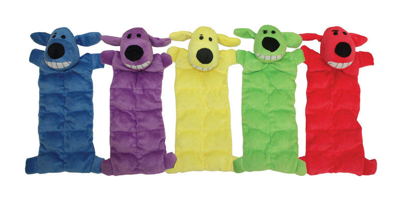 Multipet For Dog Assorted Plush Squeaker Mat Dog Toy Small
